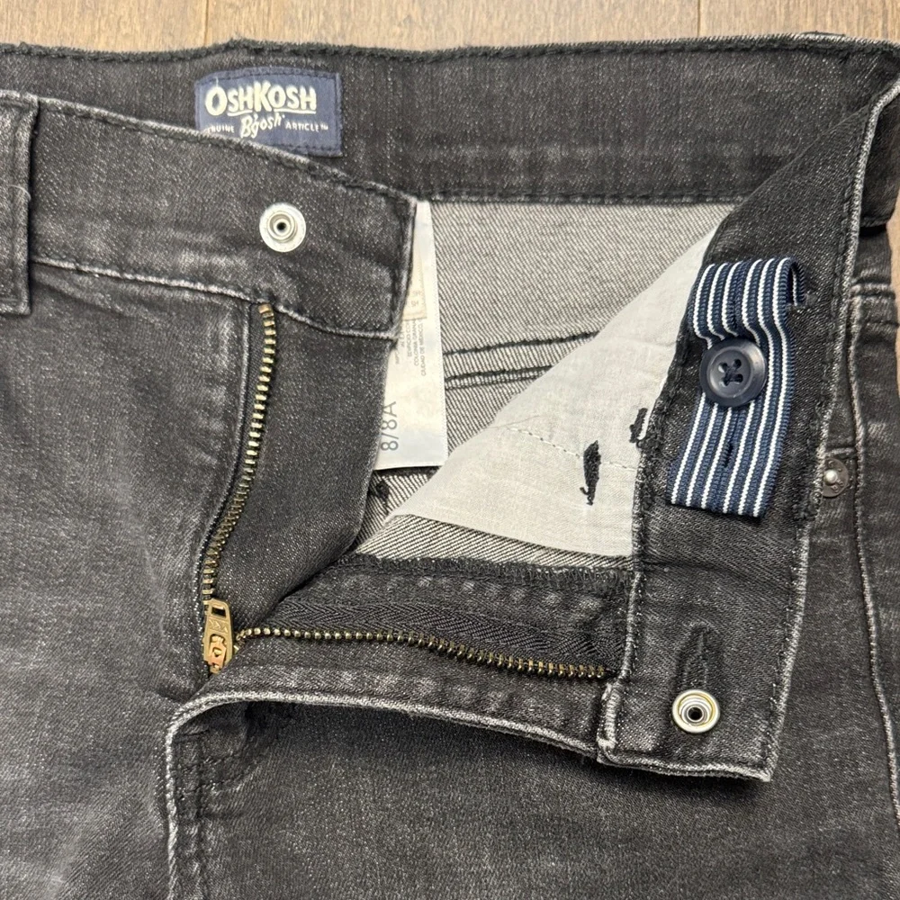 OshKosh B’gosh Boys Black Wash Jeans Size 8